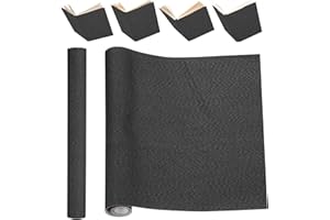 PATIKIL Book Binding Cloth, 51 x 11 Inches Book Cloth for Binding Repairing Fabric Surface Paper Backed Bookbinding Supplies, Black