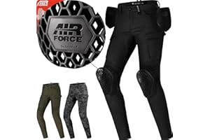 SHIMA Giro 2.0 Motorradhose Damen und Herren mit 4 Airforce Protektoren und Aramid Hose Jeans Cargo