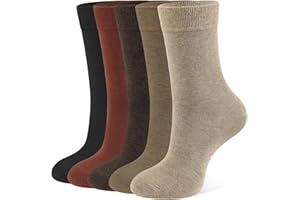 CLOSEMATE Calcetines Algodon Mujer Finos Suaves 5 Pares Cómodos Transpirables Ligeros Clásicos Casuales Colores