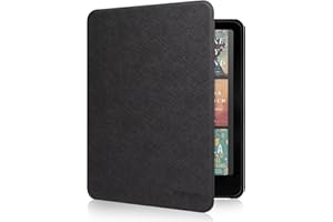 RSAquar Étui en Tissu Kindle Colorsoft Signature Edition et All-New Kindle Paperwhite (Sortie 2024), 7" Coque de Protection Slim avec Fonction Auto Réveil/Sommeil - Noir