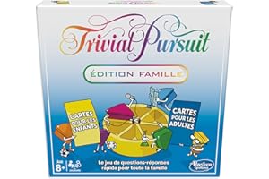 HASBRO GAMING Jeu de Plateau Trivial Pursuit : édition familiale, Jeux-questionnaires pour Adultes et Enfants, Jeux de société familiaux pour Les Enfants, 2 Joueurs ou Plus, dès 8 Ans