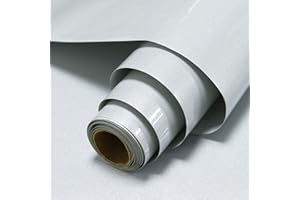 Timeet Peel and Stick Wallpaper Grey Glitter Effect Self Adhesive Wallpaper Glossy Sticky Back Plastic Paper Vinyl Wrap Film Roll for Kitchen Counter Top Cabinets Furniture Stickers 40x300cm