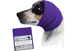 ZONI PETS Happy Hoodie - Capuche de toilettage pour Chien - Réduit Le Stress et l'anxiété - Violet - Deux Tailles
