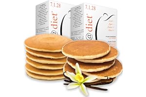 PANCAKE PROTEICI Line@diet | 7 VANIGLIA + 7 NATURE | comode monoporzioni | OLTRE il 60% di PROTEINE | preparato proteico per pancake e crêpes (Vaniglia + Nature, 7 + 7 Pancake)