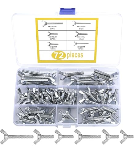 Vis Papillon Aile M5 Fil Acier Inoxydable 304 Pouce Ailettes