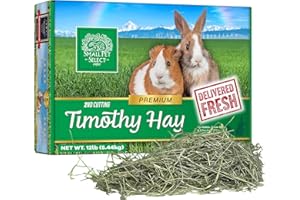 Small Pet Select 2nd Cutting Timothy Hay for Rabbit, Guinea Pig, Bunny, Chinchilla and Other Small Animals, Premium Natural Hay Grown in The US, Perfect Blend Pet Food, 5 LB (2.26kg)