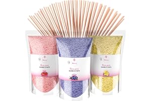 MK MISSKANDY SINCE 2019 Sucre pour Barbe à Papa, 3 Saveurs - Fraise, Myrtille, Citron, avec Bâtonnets