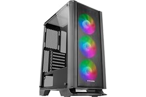 Mars Gaming MC-Titan, Boîtier Gaming RGB XXL ATX, Double Bande LED et Éclairage Frontal ARGB, Hub d'Éclairage + Télécommande, Compatible avec Cartes Mères ARGB, Support Refroidissement Liquide, Blanc
