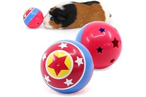 HAYPIGS Circus themed TREAT BALL - 3-in-1 Enrichment Toy - Rabbit & Hamster Boredom Breaker
