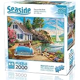 Ks Games 2000 Par&ccedil;a Tekne ve Sevimli K&ouml;pekler Puzzle - Angelo Bonito