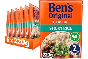 Ben's Original Sticky Rice Microwave Rice, Bulk Multipack 6 x 220g