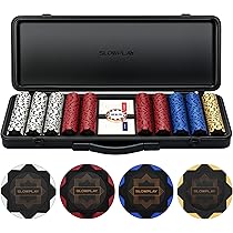 SLOWPLAY Nash - Juego De Fichas De Póquer De Cerámica Para Texas Hold 500 Unidades Fichas En Blanco 1 535 In Y 0 35 Oz Cada Una Cuenta Con Una SLOWPLAY Nash - Juego De Fichas De Póquer De Cerámica Para Texas Hold 500 Unidades Fichas En Blanco 1 535 In Y 0 35 Oz Cada Una Cuenta Con Una