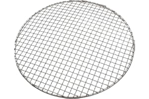 PUUPAA Griglia rotonda per barbecue in rete da 15-38 cm, in acciaio , multiuso, griglia per barbecue a croce in acciaio , griglia di raffreddamento a vapore (380 mm)