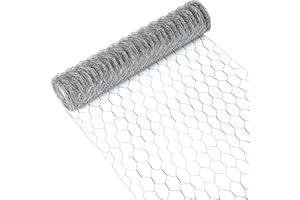 UNU Chicken Wire,16M Chicken Wire Mesh Roll for Pet Rabbit Chicken Fencing