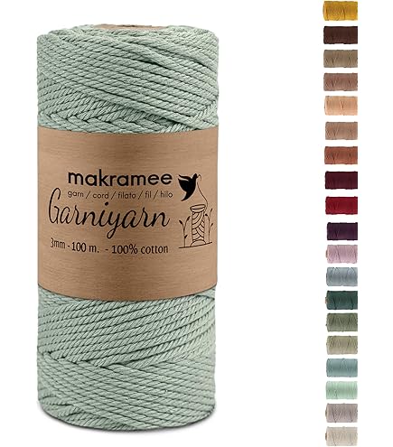 Premium macramégaren - zacht katoenen touw voor macramé