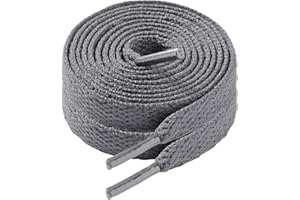 LARGERED Cordones planos de 8mm de ancho para zapatillas deportivas, zapatos de correr, cuerda de zapatos de entrenamiento premium, cordones de repuesto para hombres y mujeres(75cm-180cm)