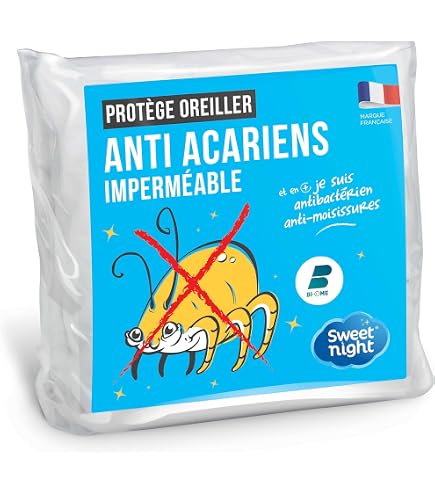 Housse D'oreiller Absorbante Linnea Antonin 40x40 Cm - Molleton Coton, Anti-acariens, Lavable 60°C - Fabriqué En France - 5