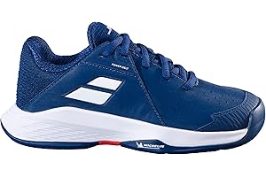 Babolat Boy's, Tennis Shoes Propulse JR AC B, Size 34 Colour Drive Blue, Thick EVA Cushioning, Michelin Sole for Optimal Grip, Designed for Young competitors