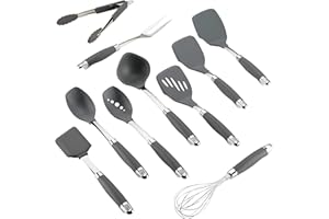 Anolon 47993 10-Piece Tool Set Nylon Mixed, 2 quarts, Graphite