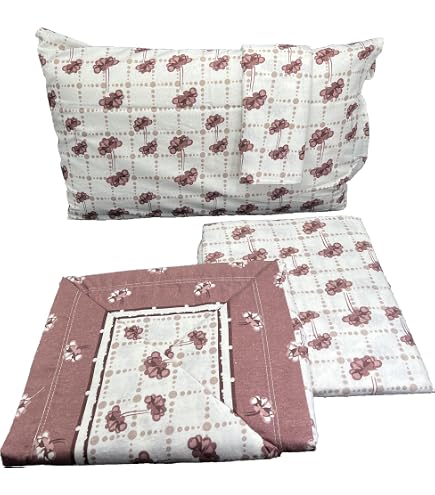 Pago Poco Parure de lit 2 personnes en flanelle fantaisie florales