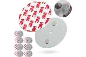 Magnethållare för Rökdetektor, 8 stycken, Ø 70 mm diameter, magnet hållare för limning och skruvning, självhäftande kudde, ko