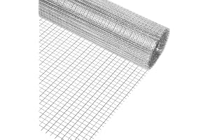 AMFUN Nätnät, finmaskigt, nätnät, nätnät, 40 cm x 3 m för insektsnät, mustråd, med 6 mm maskstorlek, växtnät för uppbäddar, varmförzinkad