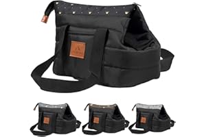 FUUFEE Trasportino per cani – Borsa per il trasporto per cani Soft – Borsa per il trasporto per animali – Borsa da viaggio piccola per animali domestici con cerniera e moschettone