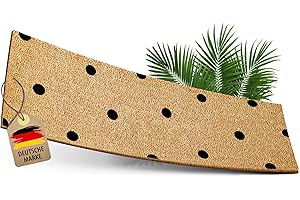 ‎ELBFUCHS ElbFuchs® Fußmatte Kokos 75x25cm mit Punkten | [EXTRA LANGLEBIG & rutschfest] | Kokosmatte Fussmatte Aussen & Innen | Fußabtreter für Haustür