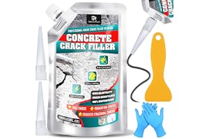 Crepe betong tätningsmedel 500 ml betong cement trottoarer, däck, fogmassa och vägg, sprickfyllmedel och reparation av betong utomhus