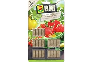 Compo Bio Tomaten- und Gemüse Düngestäbchen und 2 Monate Langzeitwirkung, 20 Stück