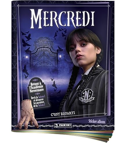 Panini Wednesday Halloween Album Set - Mit 250 Aufklebern