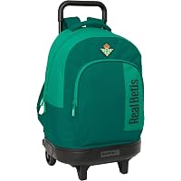 Sac De Sport Real Betis Balompié Enfant - 47x27x26cm, Vert, Résistant à L'Eau - Cadeau Foot