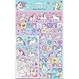 Magical Unicorns Mega Sticker Pack | Three Types of Stickers (Around 150 Total) | Reusable on Non-Porous Surfaces, Pink