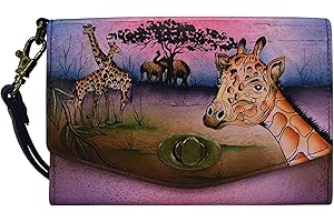 Anna by Anuschka Damen Vintage Wristlet Clutch