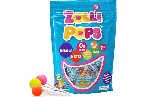 Zollipops Clean Teeth Pops, Anti-Cavity Lollipops, Variety Pack, 25 Count by Zollipops