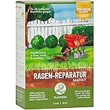 Plantura Rasen-Reparatur, 1,5 kg, Premium-Saatgut zur Rasenausbesserung, mit Dünger & Kalk