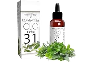 FARMAVERA Olio 31 per Diffusore Ambiente Balsamico Originale, Gocce Olio del Re Essenziale Puro, Erbe Curative-Massaggi Benefici 100 ML