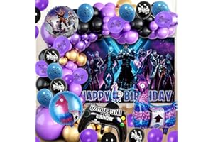 FORNINC Fortni Geburtstagsdeko, Gaming Ballon, Fortni Luftballon, Geburtstagsdeko Jungen,79 PCS