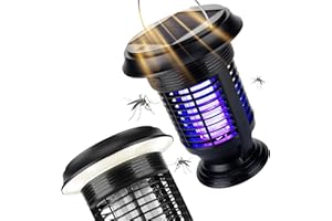 COBUS RAPIZZ UV Insektenvernichter Elektrisch I Solar & Stecker I Regenfest & Li-Ion Batterie I Fliegenfalle Elektrischer Mückenkiller Moskito Lampe Insektenlampe Mückenlampe Electric Outdoor Insect Killer