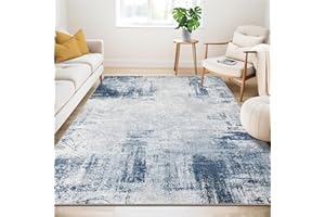 Guchuang Bedding Washable Area Rugs Large 160 x 230 cm Rugs Living Room Non Slip Rug Soft Faux Short Pile Carpet Machine Washable Rug for Office Bedroom Dining Room