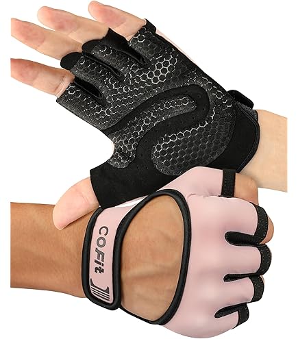 Guanti Palestra Unisex - Antiscivolo, Mezzo Dito, Per Sollevamento Pesi, Ciclismo, Fitness