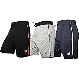 GGODIVA Men's 100% Knitted Cotton Pipped Regular Shorts for Men (Pack of 3)