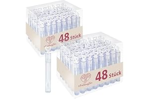 ‎WEDDINGTREE WeddingTree Seifenblasen Hochzeit 96 Stück in Weiß - mit Herzgriff - herzallerliebst für Hochzeit Taufe Geburtstag Goldene Hochzeit Verlobung Valentinstag Gastgeschenk Party