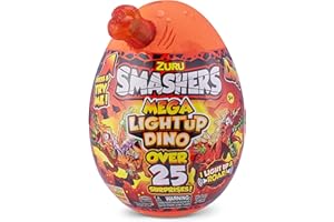 ZURU SMASHERS Zuru - Smashers - Mega Light UP Dino - Gigantyczne jajko niespodziankę - Dinozaury - 7474