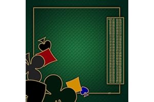 MTJ® - Tapis de Belote Prestige OC - 60x60cm - Matière Jersey Néoprène - Fabrication Française (Vert)