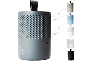 AbsoDry Luftentfeuchter ohne Strom bis 25m² - Inklusive Nachfüllpack - Aus recyceltem Kunststoff - Raumentfeuchter für Wohnzimmer, Badezimmer, Keller - Entfeuchter Wohnung - Dehumidifier - Grau