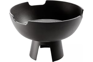 Morsø¸ Ignis Fireplace â € “small fire bowl made of solid cast iron for garden, terrace, camping and outdoor area, in clean design, black