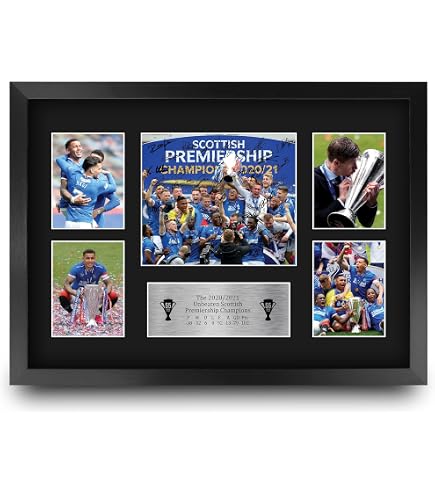 HWC Trading Ally McCoist Rangers Regali Stampati Autografo