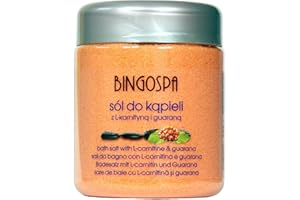 Sale da bagno schiumogeno con L-carnitina e guaranà per una pelle soda, rinfrescante, rilassante 580 g BINGOSPA