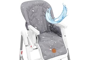 TOTSY BABY Housse chaise haute bebe - coussin assise pour bébé confortable coussins et housses pour chaises enfant avec un revêtement imperméable stable